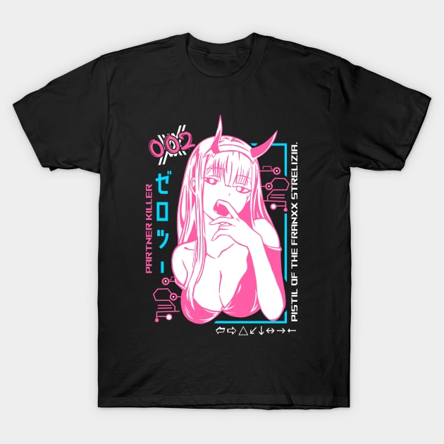 Zero Two Darling Strelizia T-Shirt by constantine2454